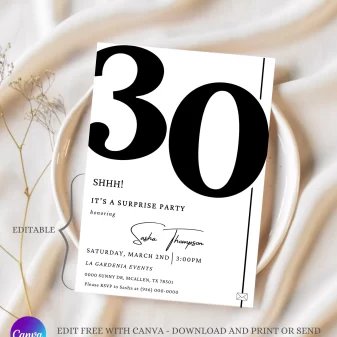 Self-Editing Digital Invite