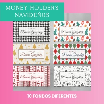 Money Holders Navideños - 10 pack