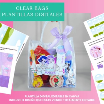 PLANTILLA DIGITAL - CLEAR BAGS